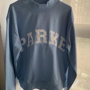 Parker Women's Blue Cowl Neck Sweater